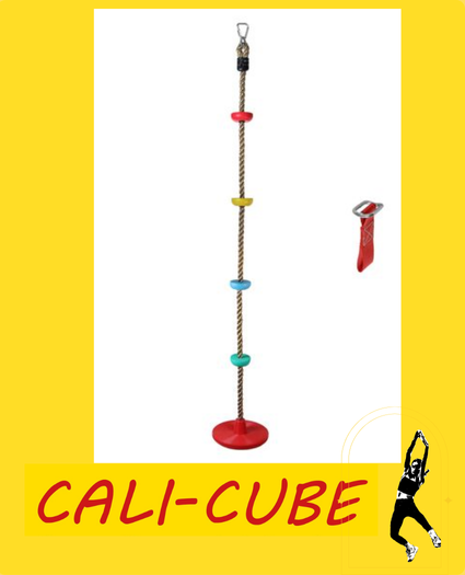 CC-ZK-A6366T Cali-Cube Ninja-Spaß für Kinder Klettertau Outdoor Abenteuer