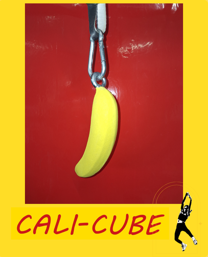 CC-ZK-107 Cali-Cube Ninja Sport Zubehör Banane 19cm Klettergriff Hangeltraining Griffkraft Trainer Banana Grip Strength