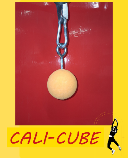 CC-ZK-112 Cali-Cube Ninja Sport Zubehör Orange Kugel 8cm Klettergriff Hangeltraining Griffkraft Trainer Ball Grip Strength