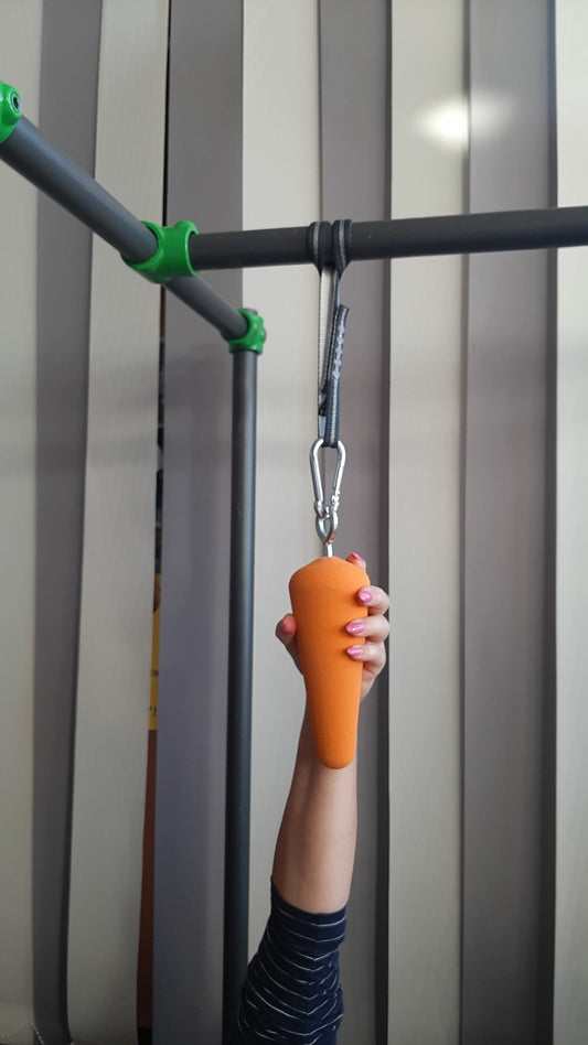 CC-ZK-111 Cali-Cube Ninja Sport Zubehör Karotte Klettergriff Hangeltraining Griffkraft Trainer Grip Strength