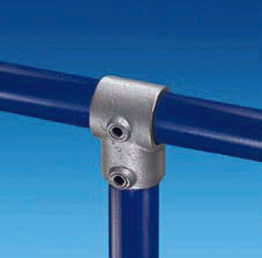 FFOKREK7 System FixFox Variante Kee Klamp ohne Horizontalrohr Basis = Abschluss rechts kurz Rohrdurchmesser 42,4mm