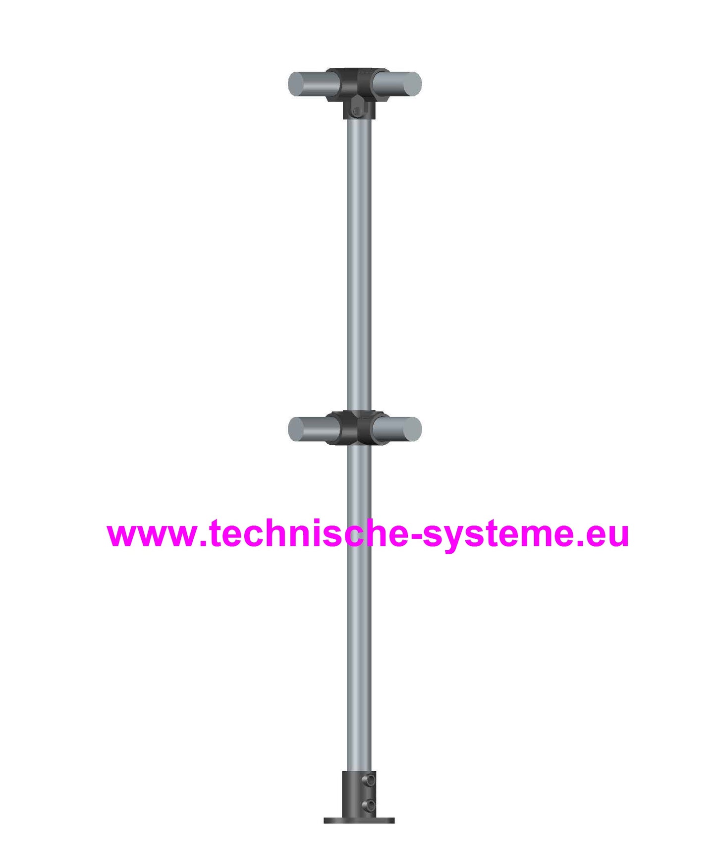 FFOKECK7 System FixFox Variante Kee Klamp Ecke Rohrdurchmesser 42,4mm