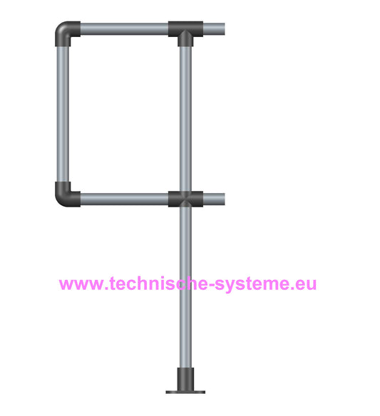 FFOKLI7 System FixFox Variante Kee Klamp Abschluss links Rohrdurchmesser 42,4mm