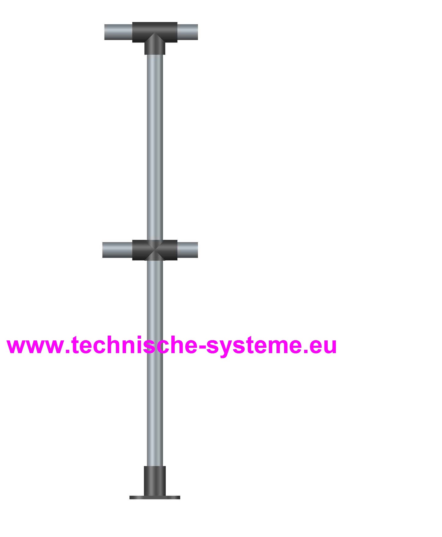 FFOKMI7 System FixFox Variante Kee Klamp Verlängerung Rohrdurchmesser 42,4mm