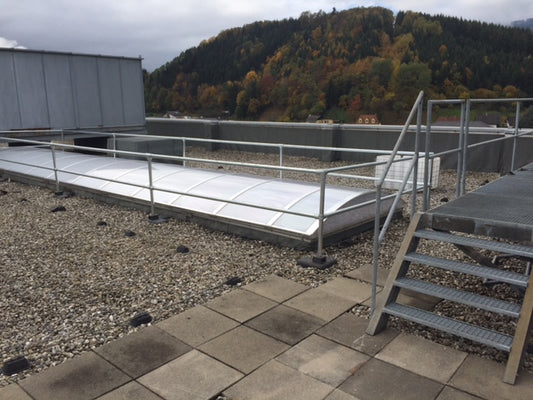 KGDS KEE DOME - freistehende Absturzsicherung für Lichtschutzkuppeln/Auflast gehalten FORDERN SIE IHR ANGEBOT AN!