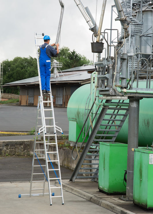 Leiter ZK-K022 Sprossen-Vielzweck-Leiter 3x8-3x14 Sprossen/Arbeitshöhe bis 10,9m