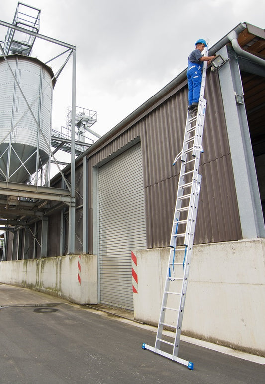 Leiter ZK-K022 Sprossen-Vielzweck-Leiter 3x8-3x14 Sprossen/Arbeitshöhe bis 10,9m