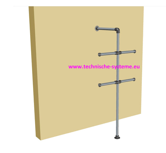 M-WR002100 Möbel Regalsystem Hängeware Textil Typ 002 B 5cm (60cm inkl. Texilien)/H 220cm /T 100 cm