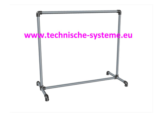 M-WR003150 Möbel Regalsystem Hängeware Mittelständer Textil Typ 003 L 150cm /B 50cm/H 150cm