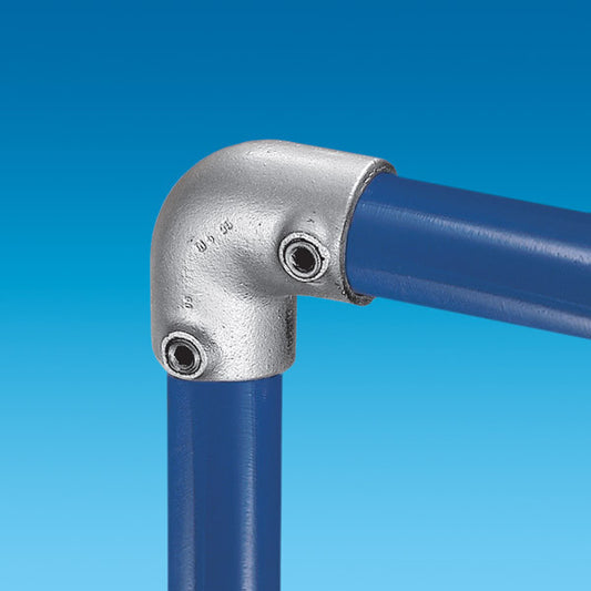 KK15-8 Kee Klamp Rohrverbinder Typ 15 Größe 8 Bogen 90° verzinkt ID 48,3mm