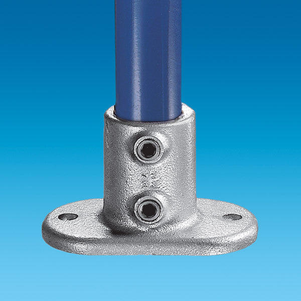 KK62-6 Kee Klamp Rohrverbinder Typ 62 Größe 6 Bodenflansch verzinkt ID 33.7mm