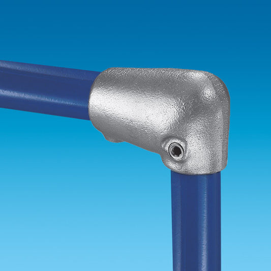KK92-8 Kee Klamp Rohrverbinder Typ 92 Größe 8 Bogen bis 7° verzinkt ID 48.3mm