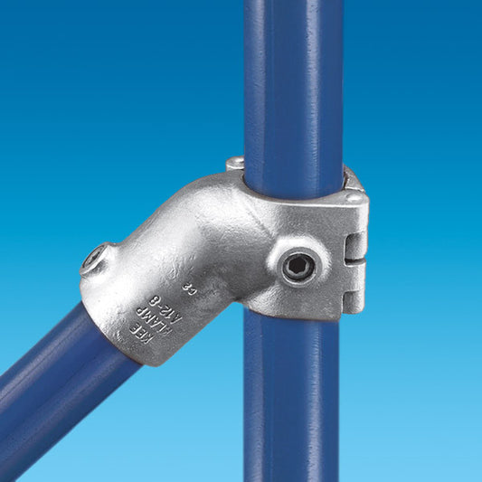 KKA12-8 Kee Klamp Rohrverbinder Typ A12 Größe 8 Verbinder 45° verzinkt. offen ID 48.3mm