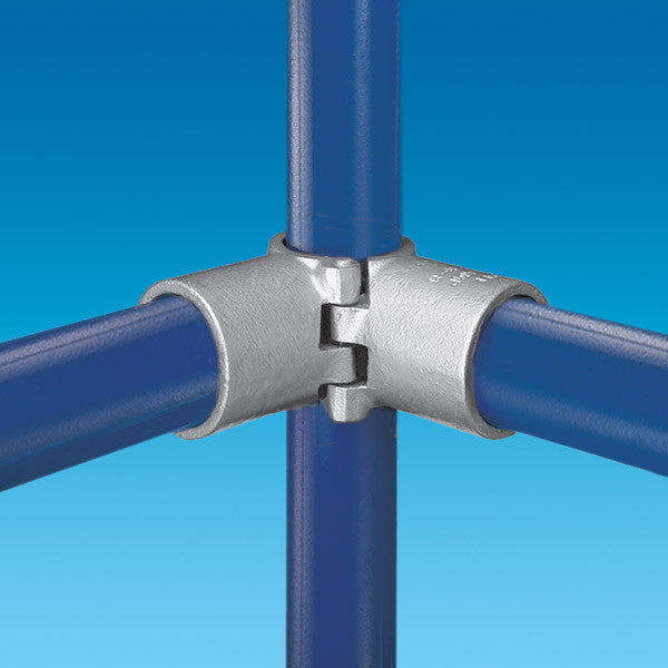 KKA21-8 Kee Klamp Rohrverbinder Typ A21 Größe 8 EckVerbinder 90° verz. offen ID 48.3mm
