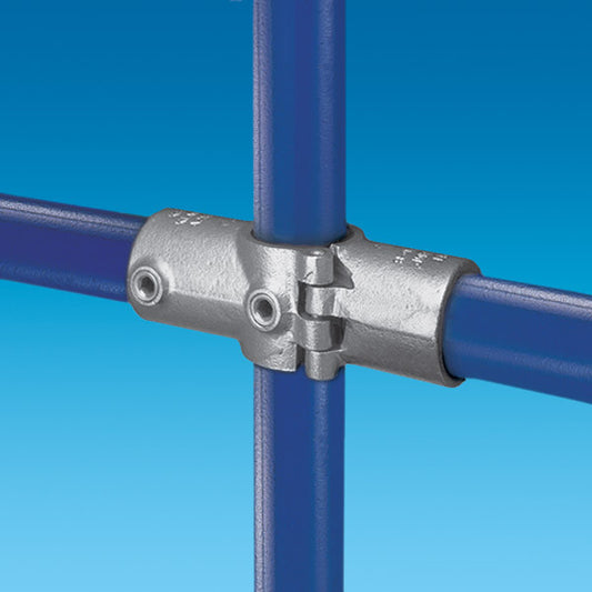 KKA26-8 Kee Klamp Rohrverbinder Typ A26 Größe 8 KreuzVerbinder verzinkt offen ID 48.3mm
