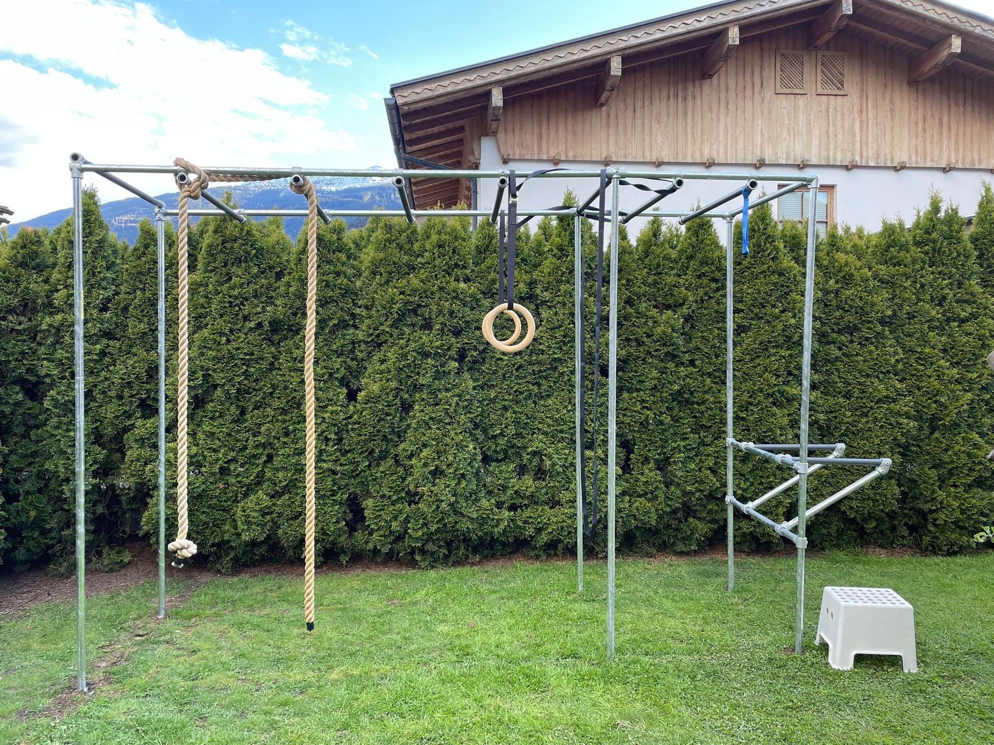 Custom Calisthenics DIY Home Gym, Ringe, Dip Barren, Monkey Bar, Klimmzugstange, Human Flag Stange