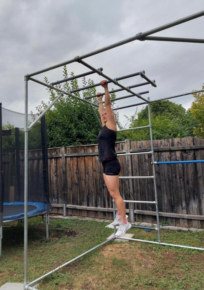 DIY Calisthenics Home Gym, Cali-Cube, Klettergerüst, Sprossenwand, Klimmzugstange, Monkey Bars, Dip-Barren