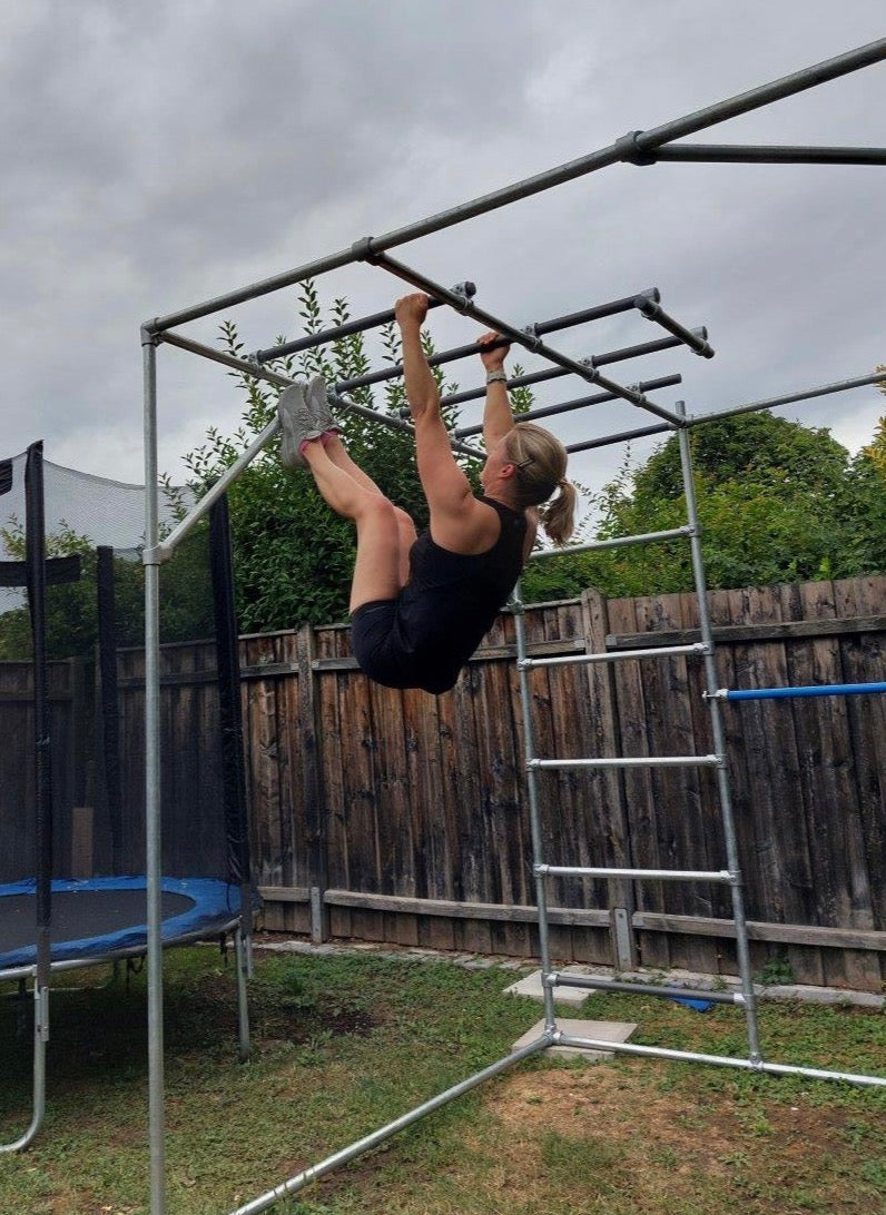 DIY Calisthenics Home Gym, Cali-Cube, Klettergerüst, Sprossenwand, Klimmzugstange, Monkey Bars, Dip-Barren, Bauchmuskel Training, Six-Pack Training