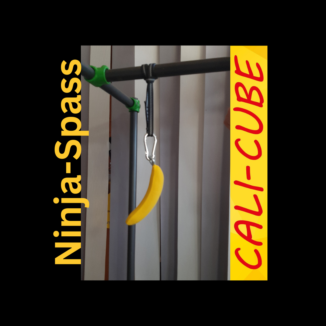 CC-ZK-901 Cali-Cube Ninja Sport Zubehör Set: Banane+Karotte+Miniswitch+Boomerang Hangeltraining Griffkraft Trainer Grip Strength