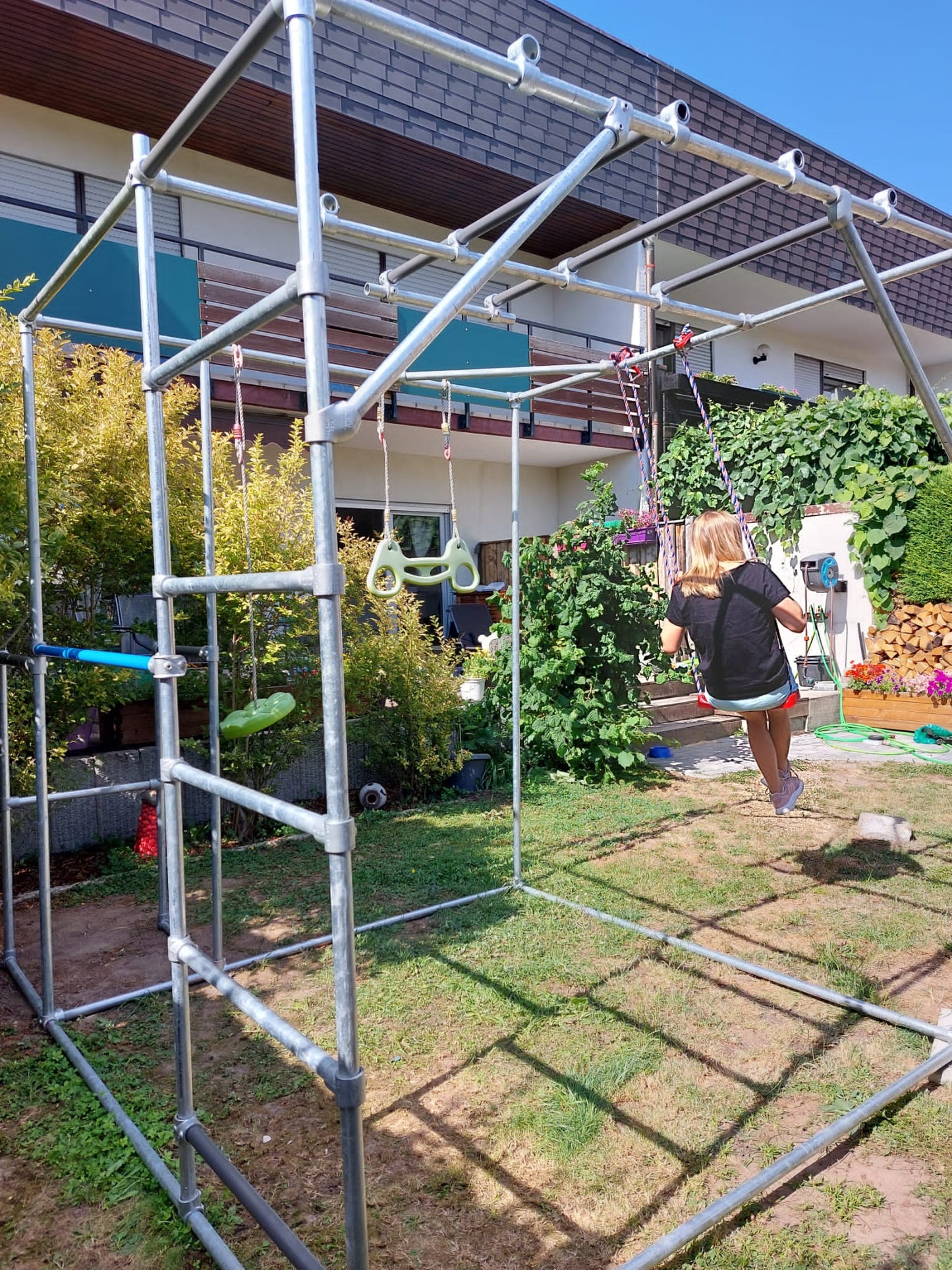 DIY Calisthenics Home Gym, Cali-Cube, Klettergerüst, Sprossenwand, Klimmzugstange, Monkey Bars, Dip-Barren