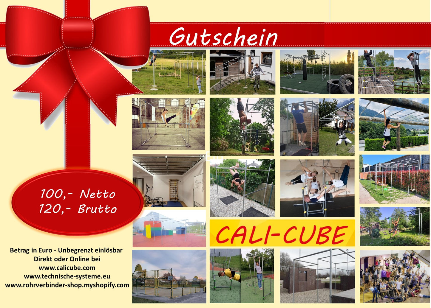 CALI-CUBE __ Geschenkgutschein