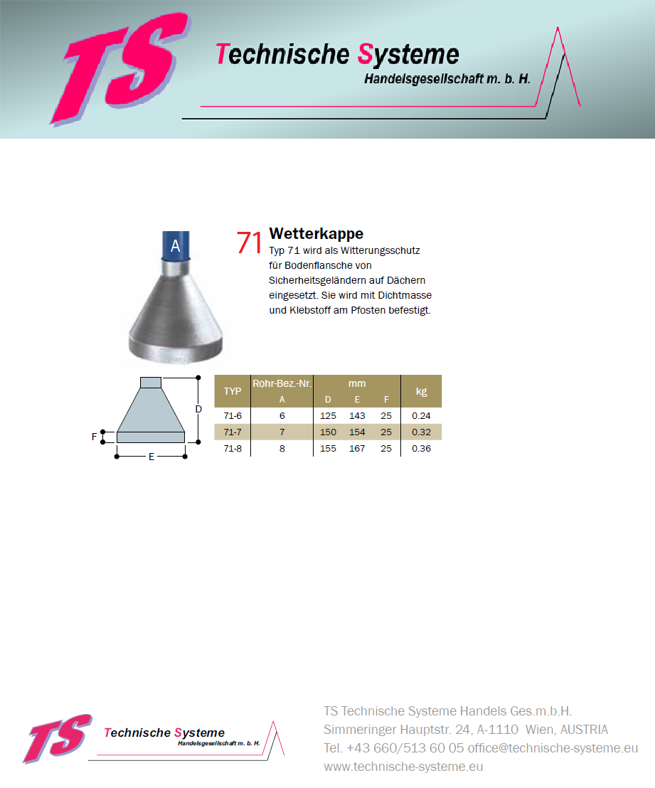 KK71-7 Kee Klamp Rohrverbinder Typ 71 Größe 7        Wetterkappe verzinkt ID 42.4mm