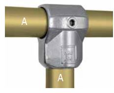 KL10-9  Kee Lite Rohrverbinder Typ 10 Größe 9        T-Verbinder aus Aluminium ID 60,3 mm