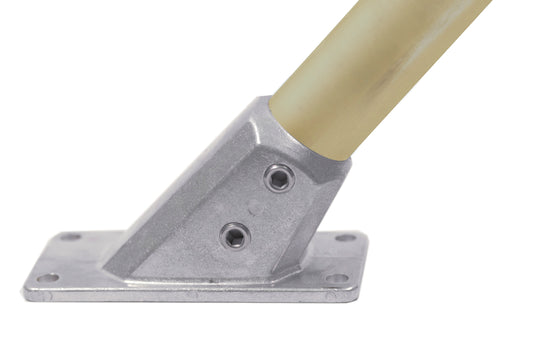 KL63-8 Kee Lite Rohrverbinder Typ 63 Größe 8      Bodenflansch  45-60° Aluminium ID 48,3mm