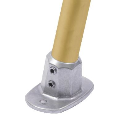 KL67-8 Kee Lite Rohrverbinder Typ 67 Größe 8      Bodenflansch  3-11° Aluminium ID 48,3mm