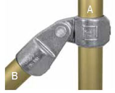 KLC50-7  Kee Lite Rohrverbinder Typ C50 Größe 7         Schwenkverbinder aus Aluminium ID 42,4mm