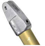 KLF50-7  Kee Lite Rohrverbinder Typ F50 Größe 7         Verbinder female aus Aluminium ID 42,4mm